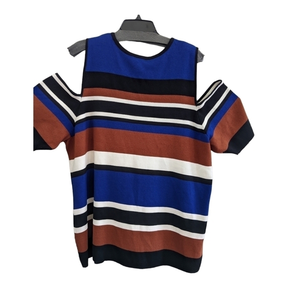 NEW INC cold shoulder striped knit sweater Size 3X - Picture 4 of 5